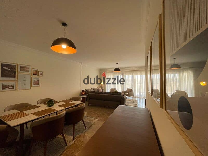 شقه للايجار مفروش بالكامل بكمبوند ميفيدا - اعمار 0