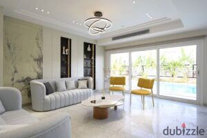 30,000 ج.م ستاندالون فاخر ٥ غرف مفروش بالكامل للإيجار بكمبوند هايد بارك التجمع الخامس بالقاهرة الجديدة