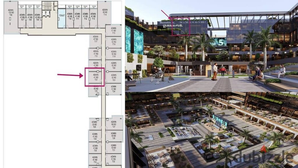 مكتب اداري 31م في مشروع جولدن هاب عند جنوب الاكاديمية للبيع بالتقسيط علي 7 سنوات 0