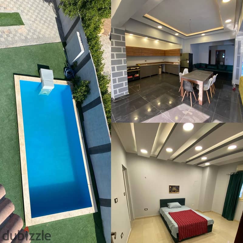 للإيجار فيلا فاخرة بالغردقة – 6 غرف نوم ماستر – خصوصية كاملة وراحة لا مثيل لها مسبح خاص بالقرب من وسط الجونه 0