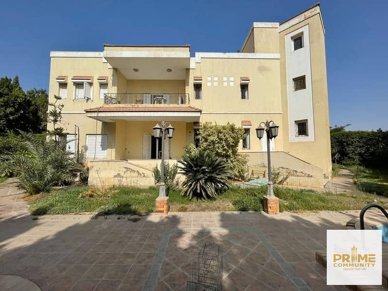 فيلا ستاندالون 1750 متر مربع بموقع أكثر من رائع للبيع بمينا جاردن سيتي الحي المتميز 7 أكتوبر Villa standalone for sale in Mena garden city 6 October 0