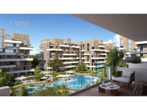 5,300,000 ج.م شقة أرضي بجاردن للبيع في La Noline مدينة البوسكو – 107م + 50م حديقة – تشطيب نصف – استلام 2028 بأقساط حتى 2030