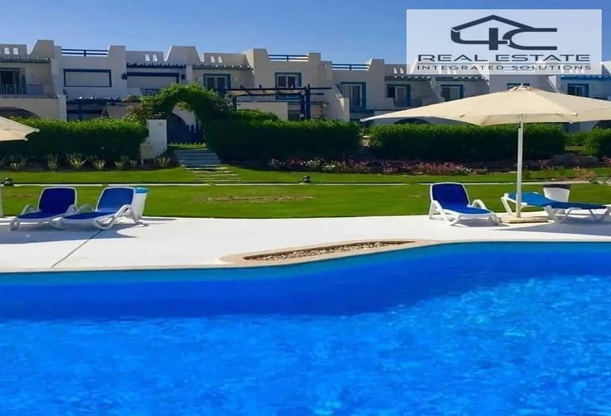 شاليه بحري تشطيب سوبر لوكس للبيع 92 م 2 غرفة نوم ⁠متبقى 1,062,000 برايم لوكيشن فيو دايركت على البول في ماونتن فيو راس الحكمة الساحل الشمالي 0