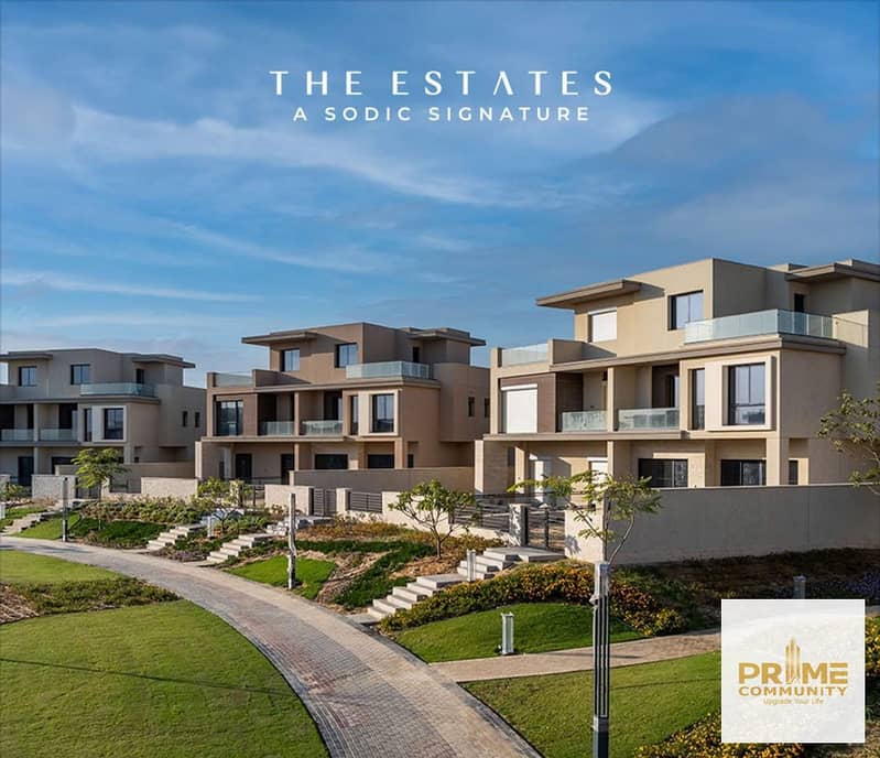 توين هاوس بموقع رائع وتم الاستلام ب (The Estate) سوديك للبيع بأقل سعر بزايد الجديدة Twin house for sale in The Estate Sodic New Zayed city 0