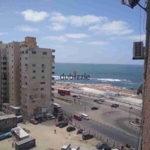 500 ج.م شقة للايجار مفروش ميامي فيو للبحر كورنيش الإسكندرية