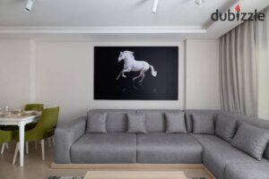 شقة مفروشة فرش مودرن غرفتين للايجار في كمبوند أبراج زد ويست الشيخ زايد 65,000 ج.م