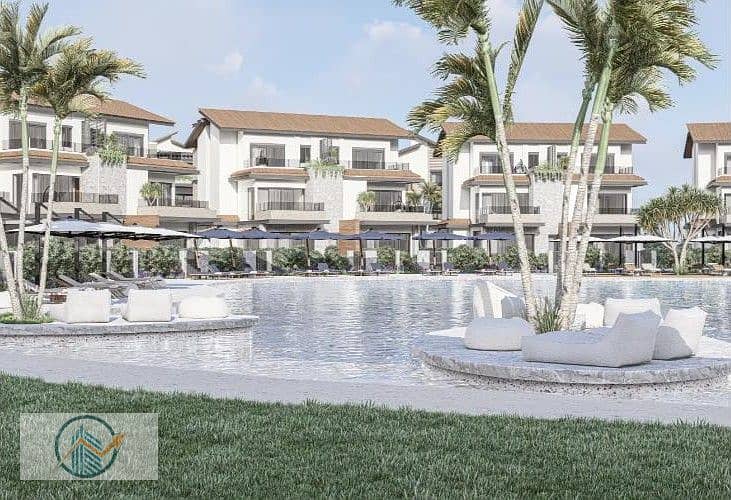 شقة مذهلة مكونة من غرفتي نوم بإطلالة على البحيرة في لافايا، الغردقة 0