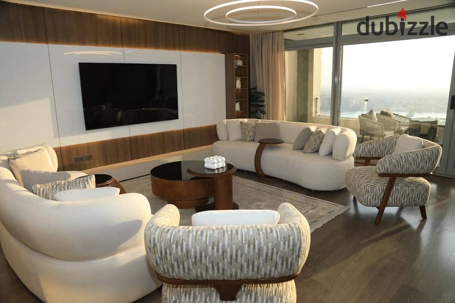 شقة 250 م صف اول كورنيش النيل في ابراج المعادي ستارز المعادي 0