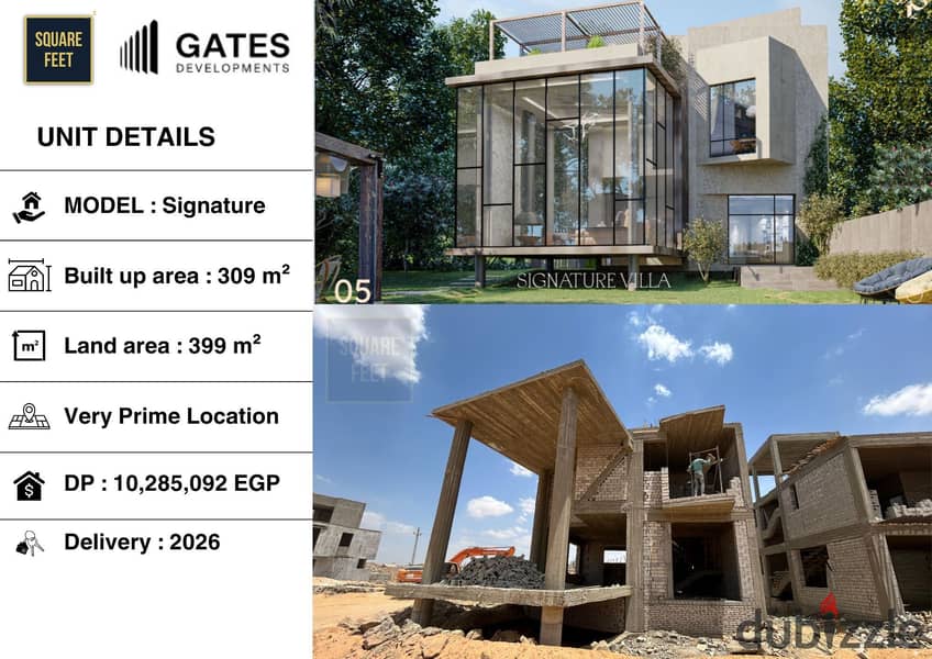 فيلا مستقلة كبيرة استلام أقل من سنة في كمبوند بريفي - Prive في الشيخ زايد على طريق وصلة دهشور أول صف , برايم لوكيشن تقسيمة مميزة قيمة مقابل سعر . 0