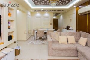 شقة للايجار المفروش الابراهيميه (تاني نمرة من البحر) 130 م 32,000 ج.م