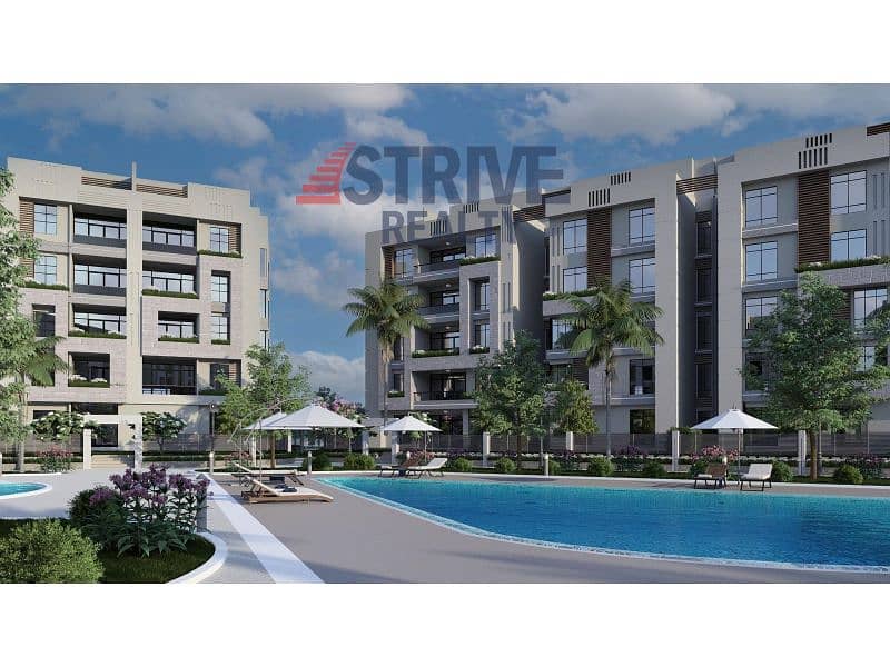 شقه 153 متر+ جاردن , 3 غرف  بمقدم 523,950 في كمبوند الجارالشروق بافضل سعر 0