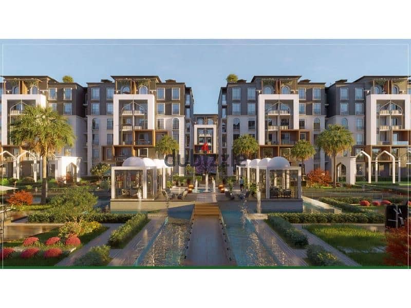 شقة للبيع فى التجمع الخامس بكمبوند متميز جدا بالتقسيط 0