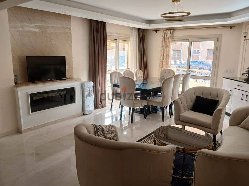 أرضي بحديقة مفروشة بالكامل ( انا المالك ) دخل إيجار شهري 38,500 ألف 0