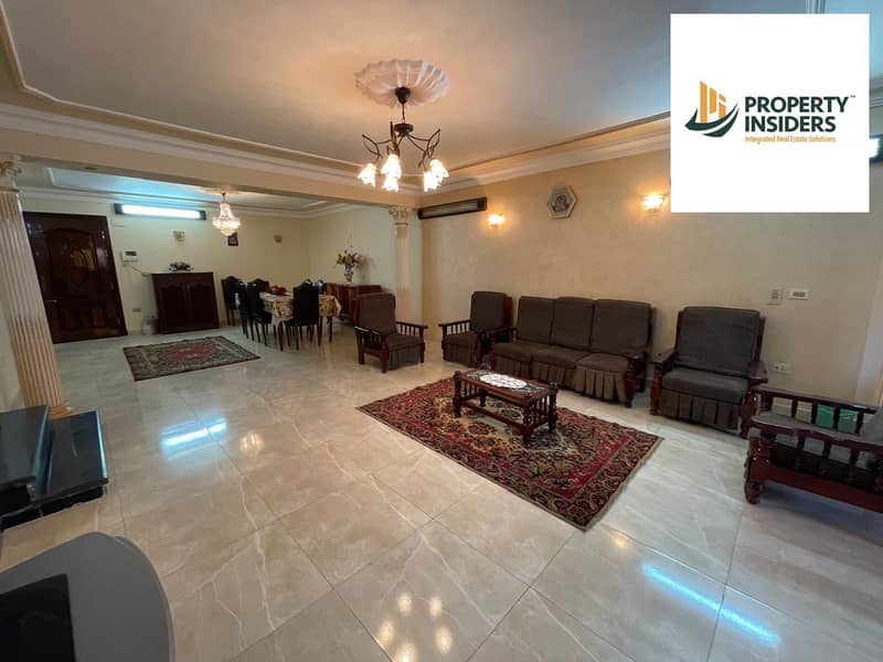 شقة للبيع بالفرش 210م تفرعات ميدان فيني 0