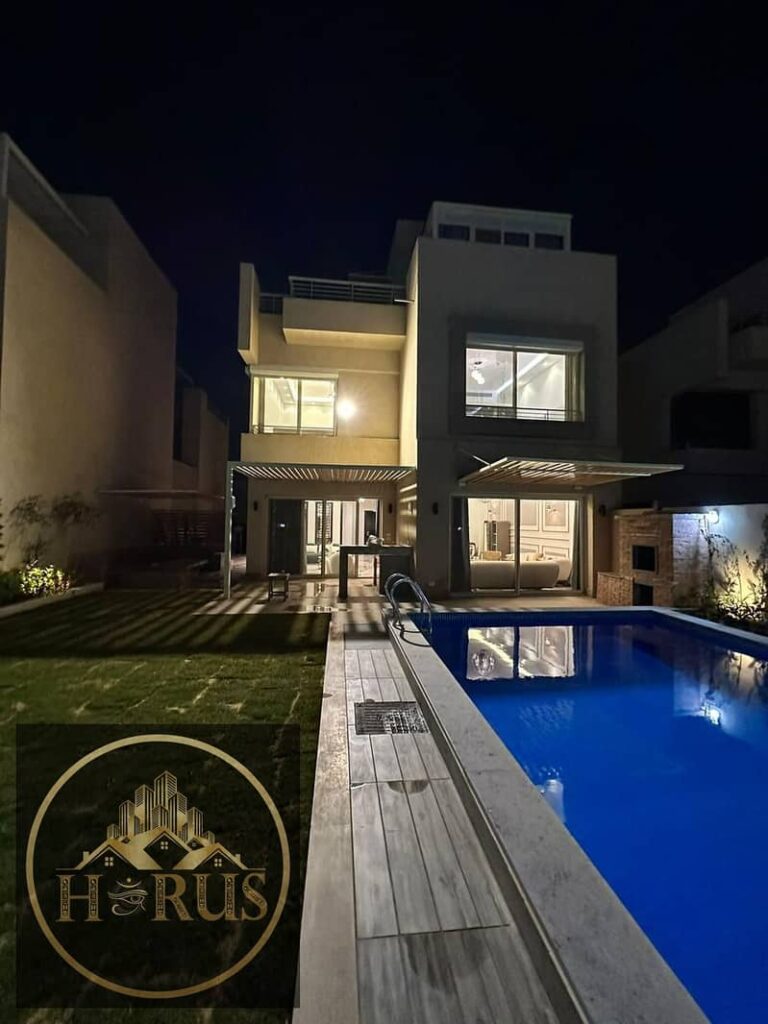 فيلا مفروشة بمسبح خاص داخل كمبوند بالم هيلز 0