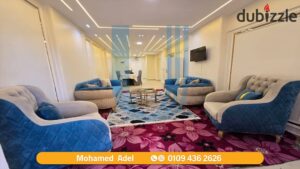 شقة للايجار المفروش 165 م – ميامى – اسكندر ابراهيم – السعر 25.000 ألف جنيه شهرياً 25,000 ج.م