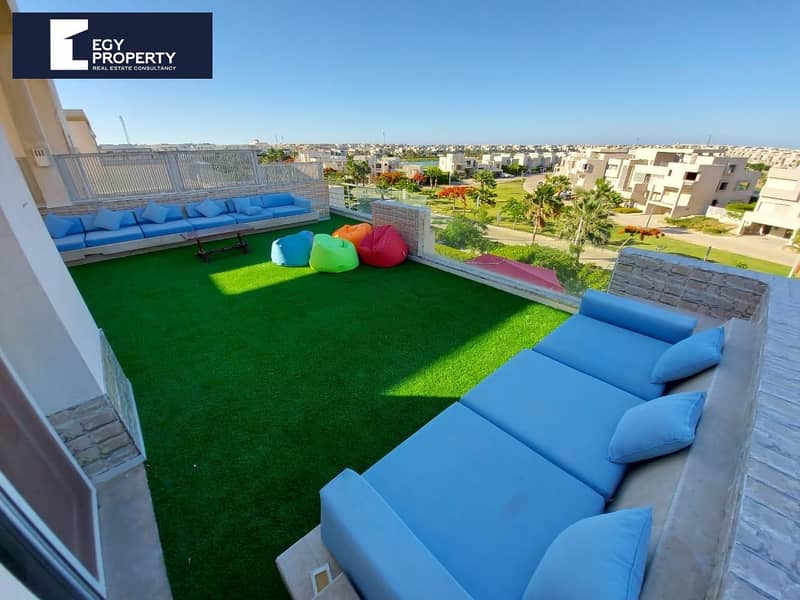 شاليه للبيع في هاسيندا باي الساحل الشمالي مفروش يالكامل استلام فوري باقل سعر 0