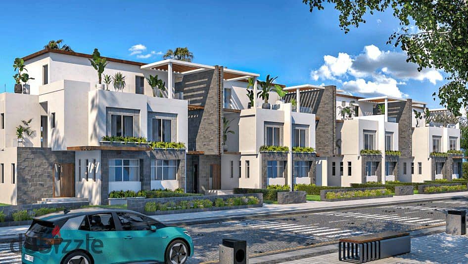 شقه بجاردن بمساحة فيلا فيو مميز امام بيفرلى هيلز فى كمبوند زايد ديونز 0