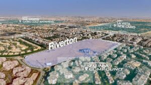 7,500,000 ج.م شقه للبيع في التجمع الخامس بجوار الجامعه الامريكيه بدفع مقدم 5% فقط في كمبوند ريفرتون – برايم لوكيشن Riverton New Cairo