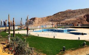 للبيع بالتقسيط شالية دور اول يري البحر وحمام السباحة بمنتجع ذا جروف فى العين السخنة 4,205,000 ج.م