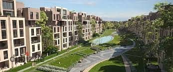 شقه ارضي للبيع مساحتها 205 متر+ 117 متر جاردن في كمبوند سراي - 5 % مقدم وتقسيط علي 12 سنه - القاهره الجديده - 0