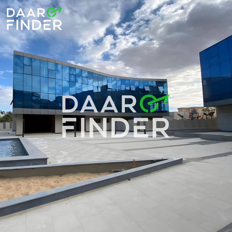 عيادة 44م² تشطيب كامل للإيجار ويست بارك أمام مول العرب طريق جمال عبد الناصر 0