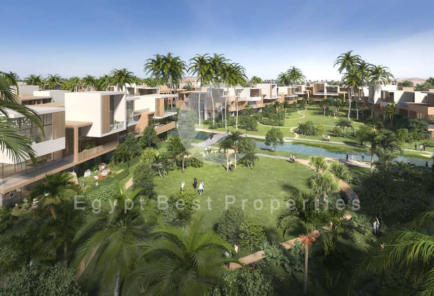 تشطيب كامل بأقل أوفر اطلاله علي على مساحات خضراء 0