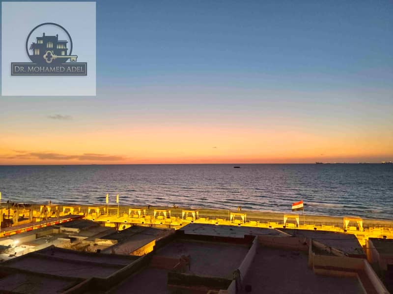 شقه مفروشه للايجار اليومي علي البحر مباشره شط ميكا شهر العسل البيطاش العجمي الاسكندريه 0