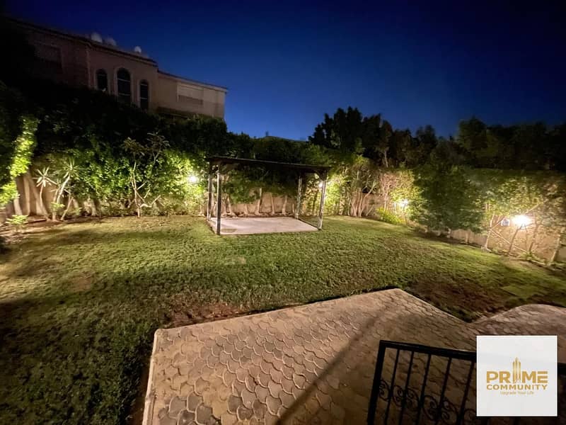 ستاندالون فيلا متشطبة  للايجار بالمطبخ والتكيفات بموقع مميز بمينا جاردن سيتي 6 اكتوبر Standalone villa for rent in Mena Garden city 6 October 0