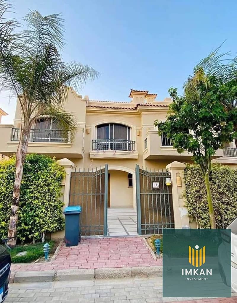 فيلا (استلام فورى) للبيع فى كمبوند لافيستا سيتى La Vista City امام العاصمة الاداريه 0