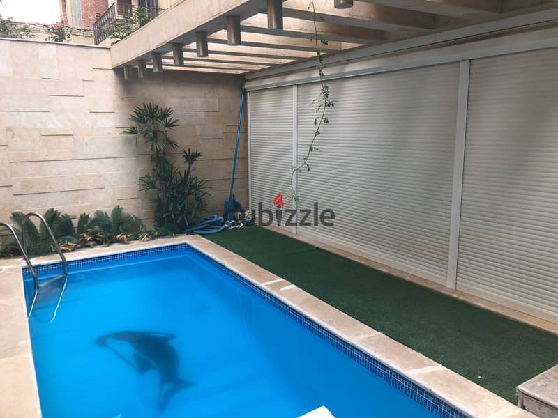 دوبلكس فاخر بحمام سباحه خاص للإيجار في غرب الجولف – القطامية 0