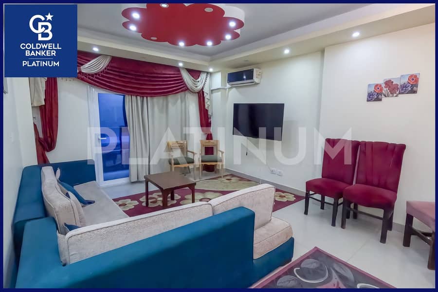 شقة للايجار المفروش 125م كليوباترا (بابراج العدلي بلازا) 0