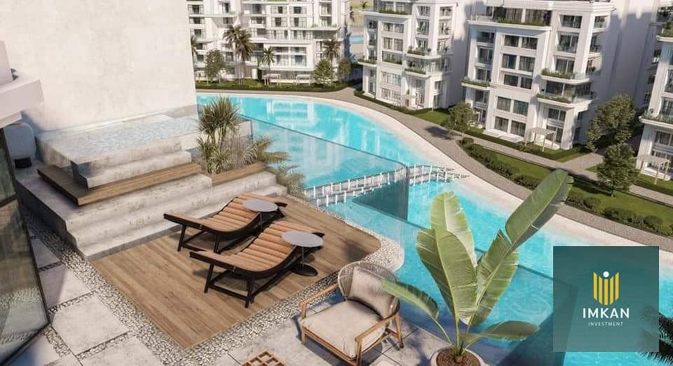 شقة 175م في ار 8 - r8 العاصمة الادارية - بالتقسيط علي 10 سنين - لاجونز العاصمه 0