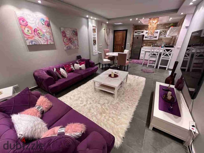 شقه مميزه للايجار المفروش في الرحاب 1 | خطوات من الخدمات | 2 نوم 0