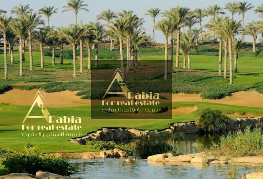 فيلا في كمبوند قطاميه ديونزموقع مميز صف تاني جولف 0