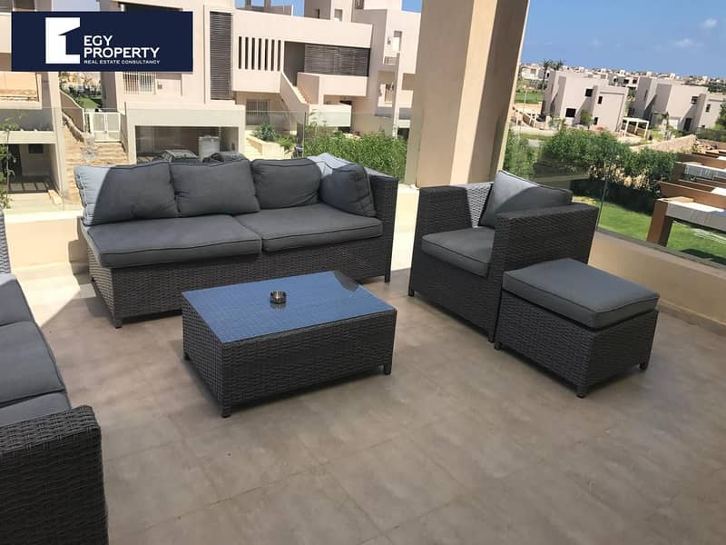 شاليه للبيع 300م  تشطيب كامل بالفرش إستلام فوري في هاسيندا باي بالم هيلز الساحل الشمالي 0