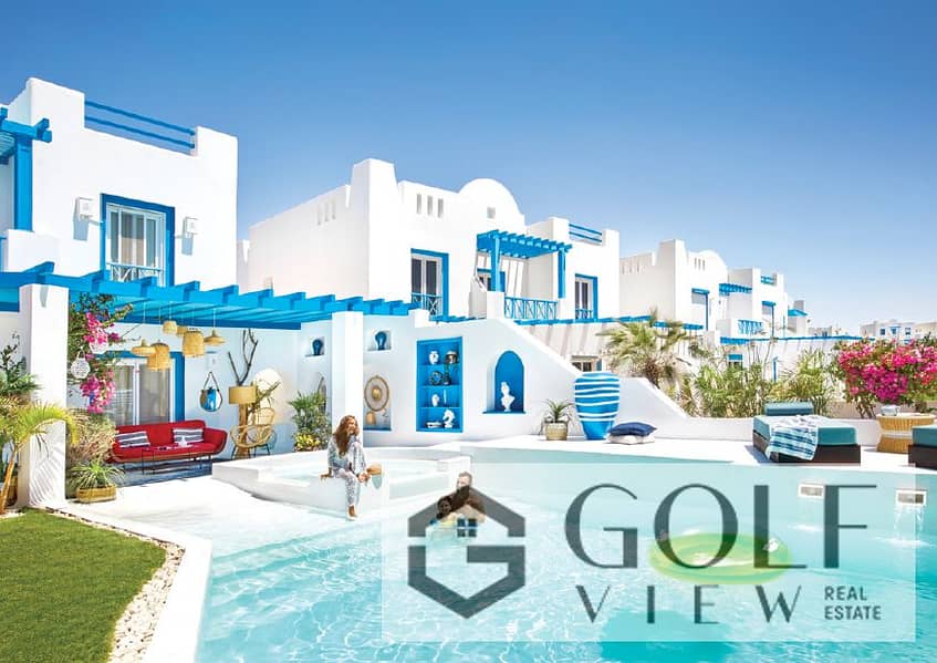 فرصه ذهبيه شاليه 110م في ماونتن فيو الساحل الشمالي اميز مراحل المشروع ايفيا اقل سعر شاليه الدور الثالث متشطب بالكامل اطلاله مباشره علي حمام السباحه 0