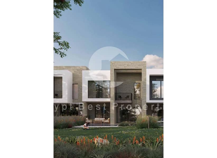 استلم فوري تاون هاوس متشطب بالكامل اقل سعر مقدم واقساط موقع مميز جدا  فيو لاندسكيب في زيد ايست اورا التجمع الخامس 0