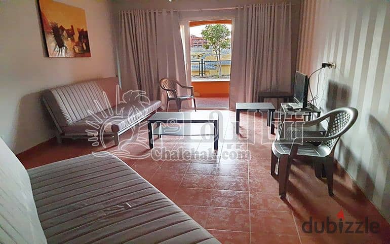 فرصة شالية ارضي مفروش بالكامل للبيع مرحلة الهاواين Hawaiian Porto Sokhna 0