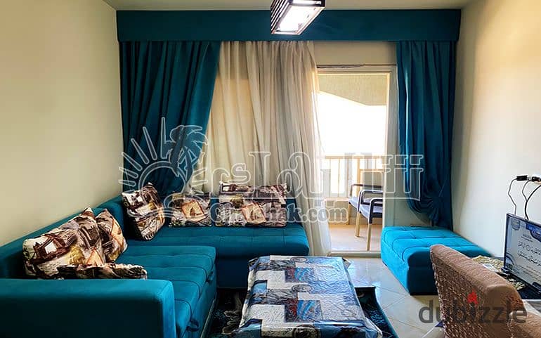 شالية مفروش بالكامل في الحدائق المعلقة بورتو السخنة – فيو بانورامي على البحر وحمام السباحة مع استلام فوري. . (هانجينج جاردنز . Hanging Gardens ) 0