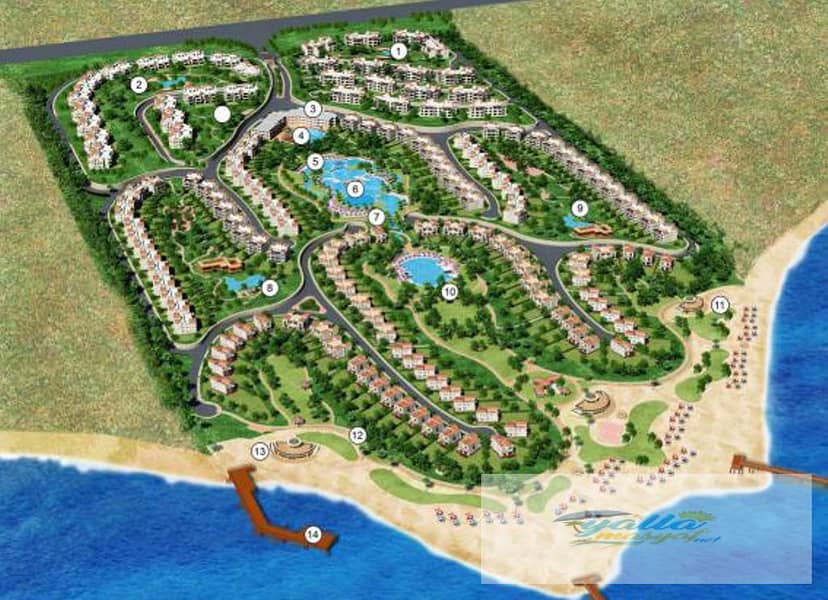 شاليه غرفتين للبيع كاش في قرية بياسيرا – العين السخنة 0