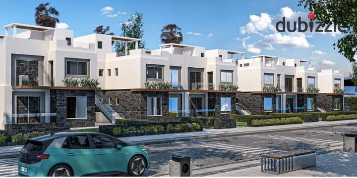 شقه بجاردن بمساحة فيلا فيو مميز امام بيفرلى هيلز 0