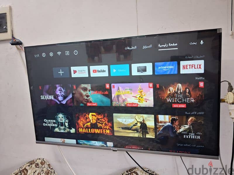 شاشة فريش 43 سمارت اندرويد اوامر صوتية ورسيفر داخلى تحدث للريموت بمايك 0