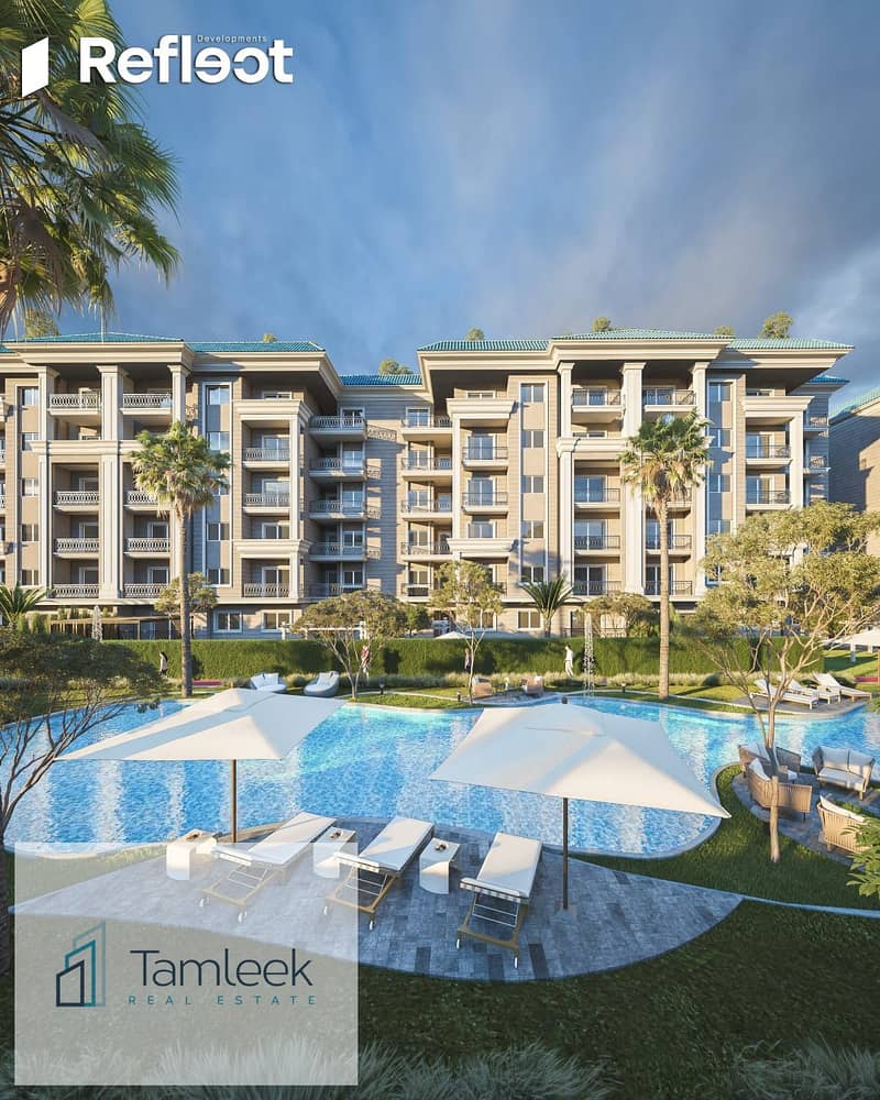 امتلك شقتك ارضي بجاردن وفيو بحيرات صناعية ف ارقي احياء مدينة العبور داخل كمبوند O-Jade والحق خصم نوفمبر !! 0