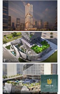 مكتب 40م دور 22 واجهه كاملة للبرج الايقوني في تاج تاور 2 العاصمه الادارية TAJ TOWER 4,600,000 ج.م