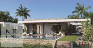 استلم بموقع مميز جدا توين هاوس مفروش بالكامل 210 م – صف اول علي اللاجون – سعر لقطة أزها السخنة 16,327,000 ج.م