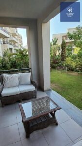 17,000,000 ج.م شقة ارضي بجاردن كبيرة متاحة للبيع في كايرو فيستيفال سيتي بالمطبخ والتكيفات