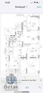 55,000 ج.م عيادة للايجار 4 غرف 210م ش فوزى معاز سموحة ادارى نصف تشطيب سموحة تصلح مركز علاج يافطة كبيرة على ش فوزى معاز