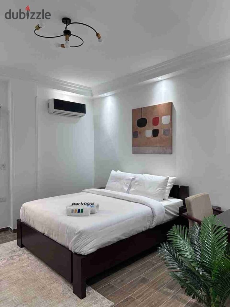 استوديو اول سكن للايجار المفروش في اسكان الجامعه الامريكيه 0