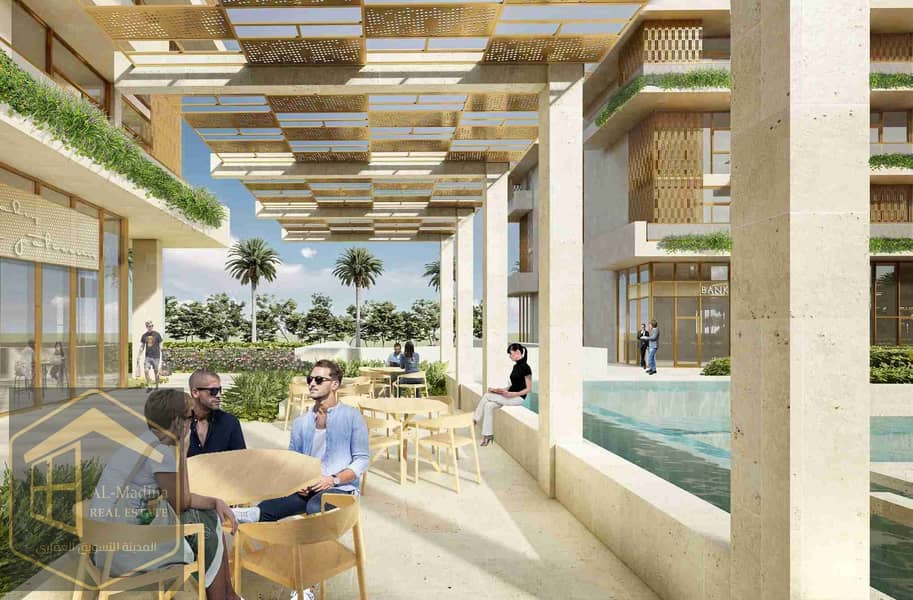 للبيع محل تجاري في مشروع ايدن EDEN في الرحاب بالسعر القديم اقل من سعر الشركة ب 60% شراكة فاخرة مع فندق كمبنسكي بعائد ايجار كبير مضمون 0